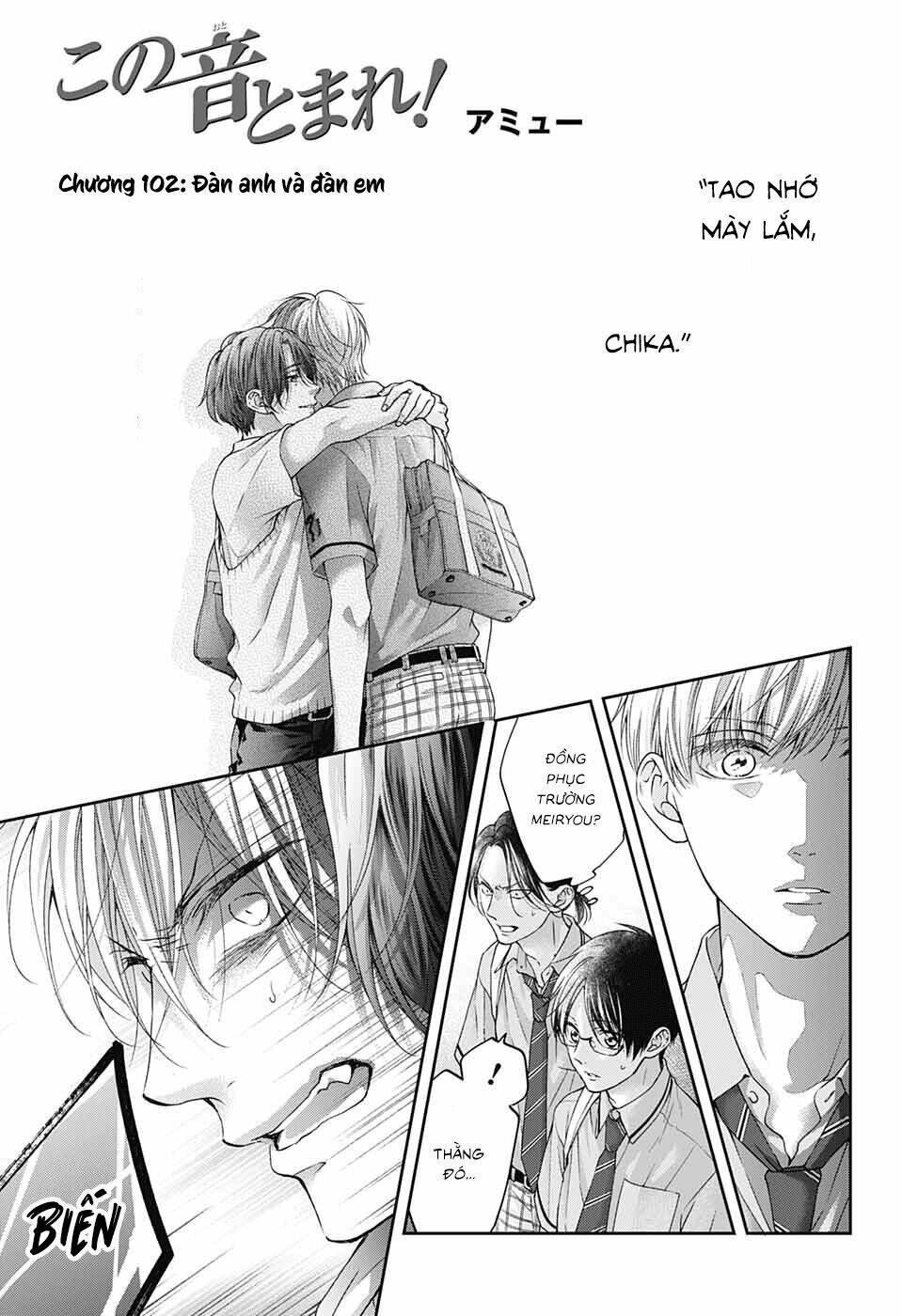 kono oto tomare! chương 102 - Next chapter 103: sự chân thành sau lớp bùn