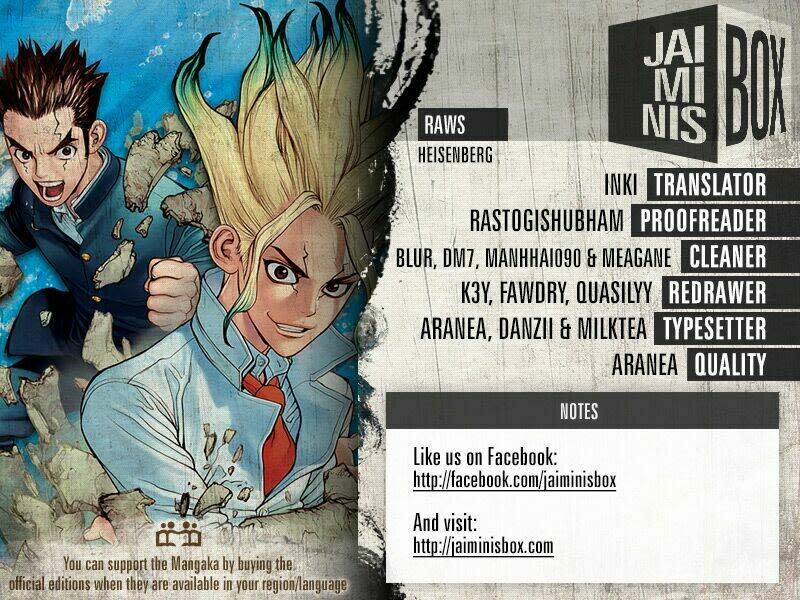 dr.stone - hồi sinh thế giới chapter 17 - Trang 2