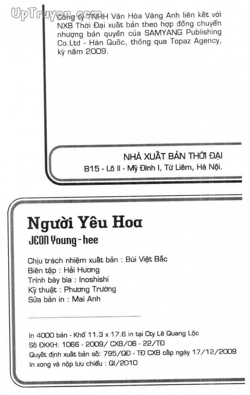 Người Yêu Hoa Chapter 3 - Next Chapter 4