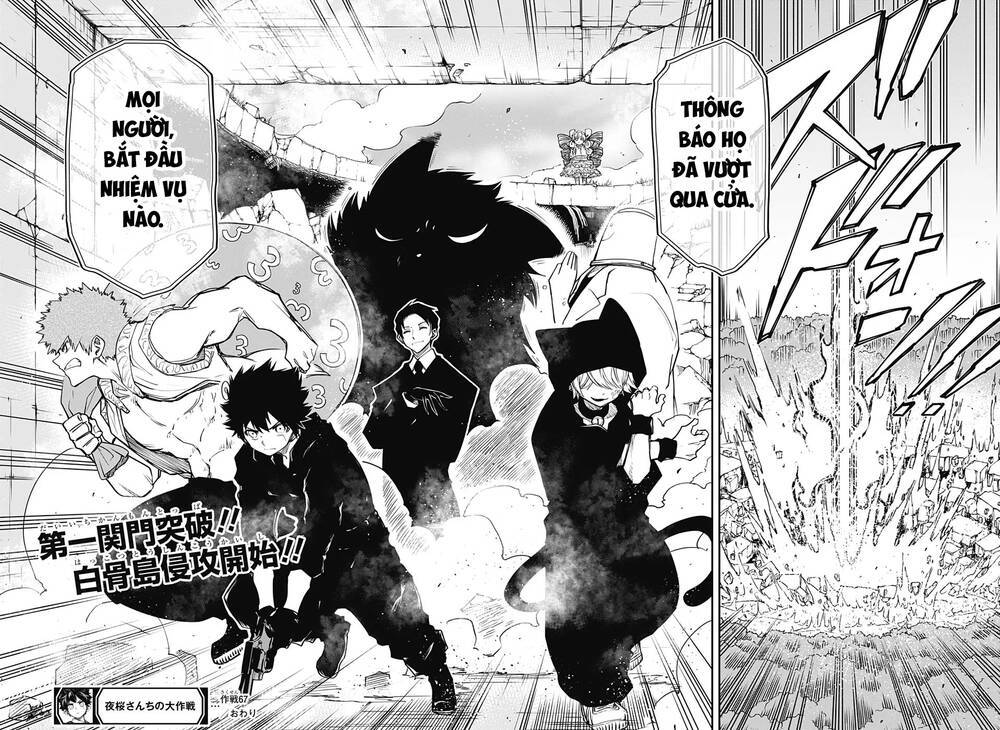 gia tộc điệp viên yozakura chapter 67: không phận đảo xương trắng độ cao 5000m - Next Chapter 67