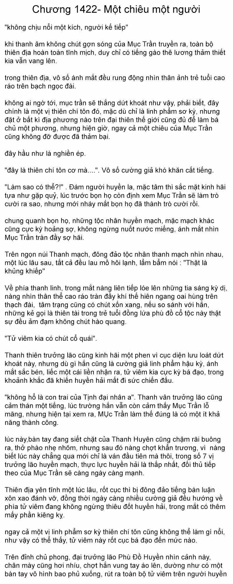 Đại chúa tể truyện chữ (bản dịch) Chapter 1422 - Next Chapter 1423