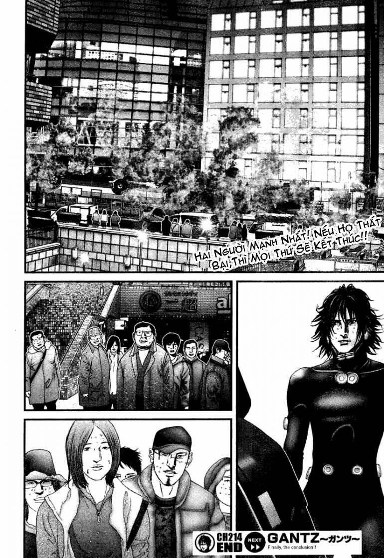 gantz chapter 214: xử lý đồng thời - Next chapter 215: niềm vui phấn khởi