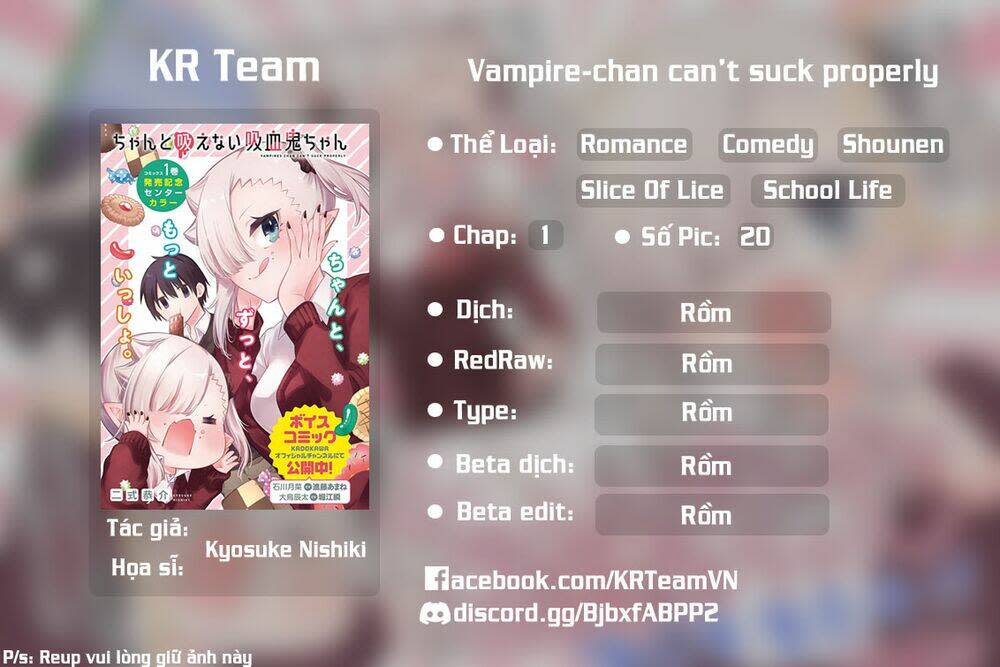 vampire-chan can't suck properly chapter 1 - Next chapter 2