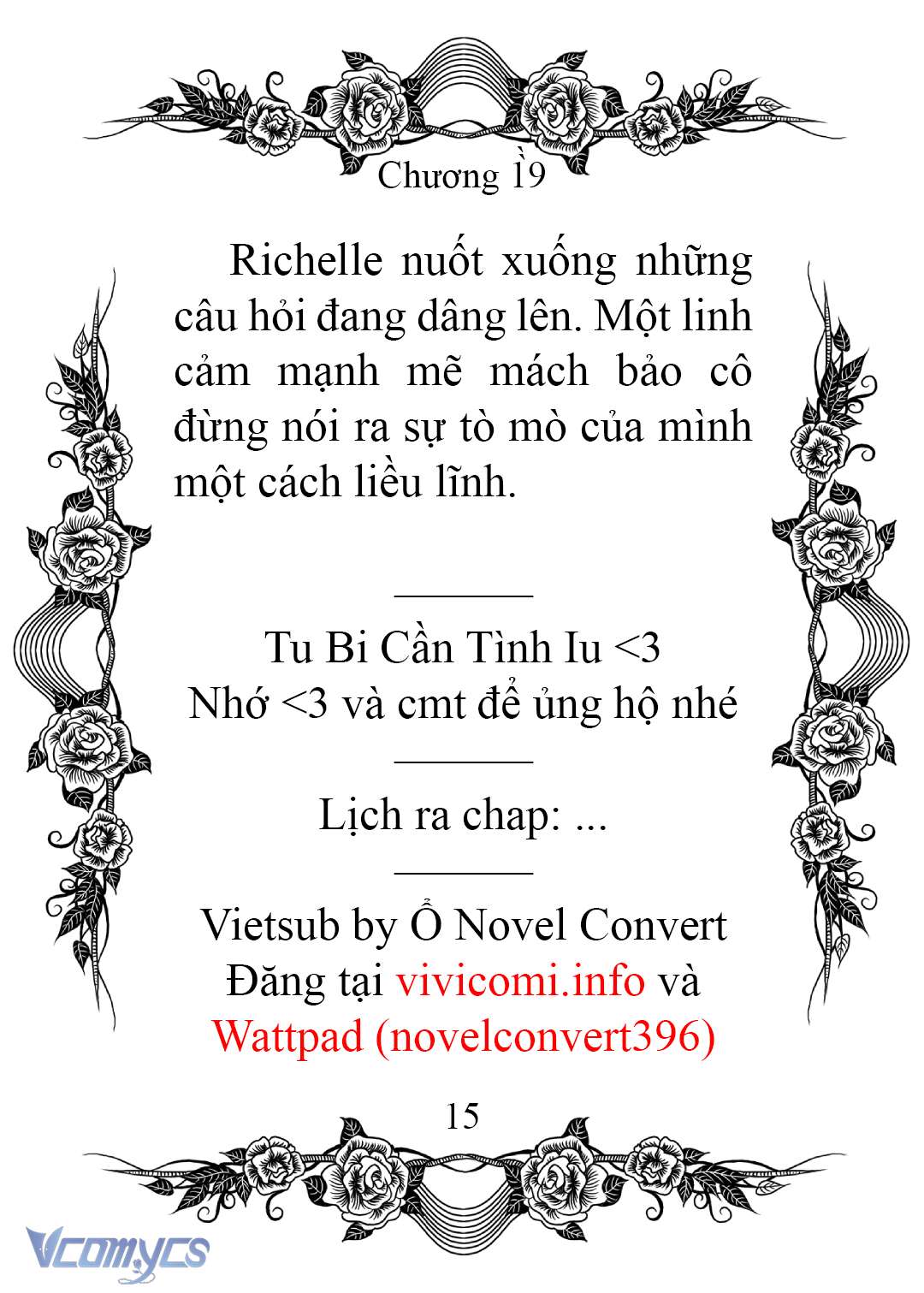 [novel] chào mừng đến với dinh thự hoa hồng Chương 19 - Next Chương 20