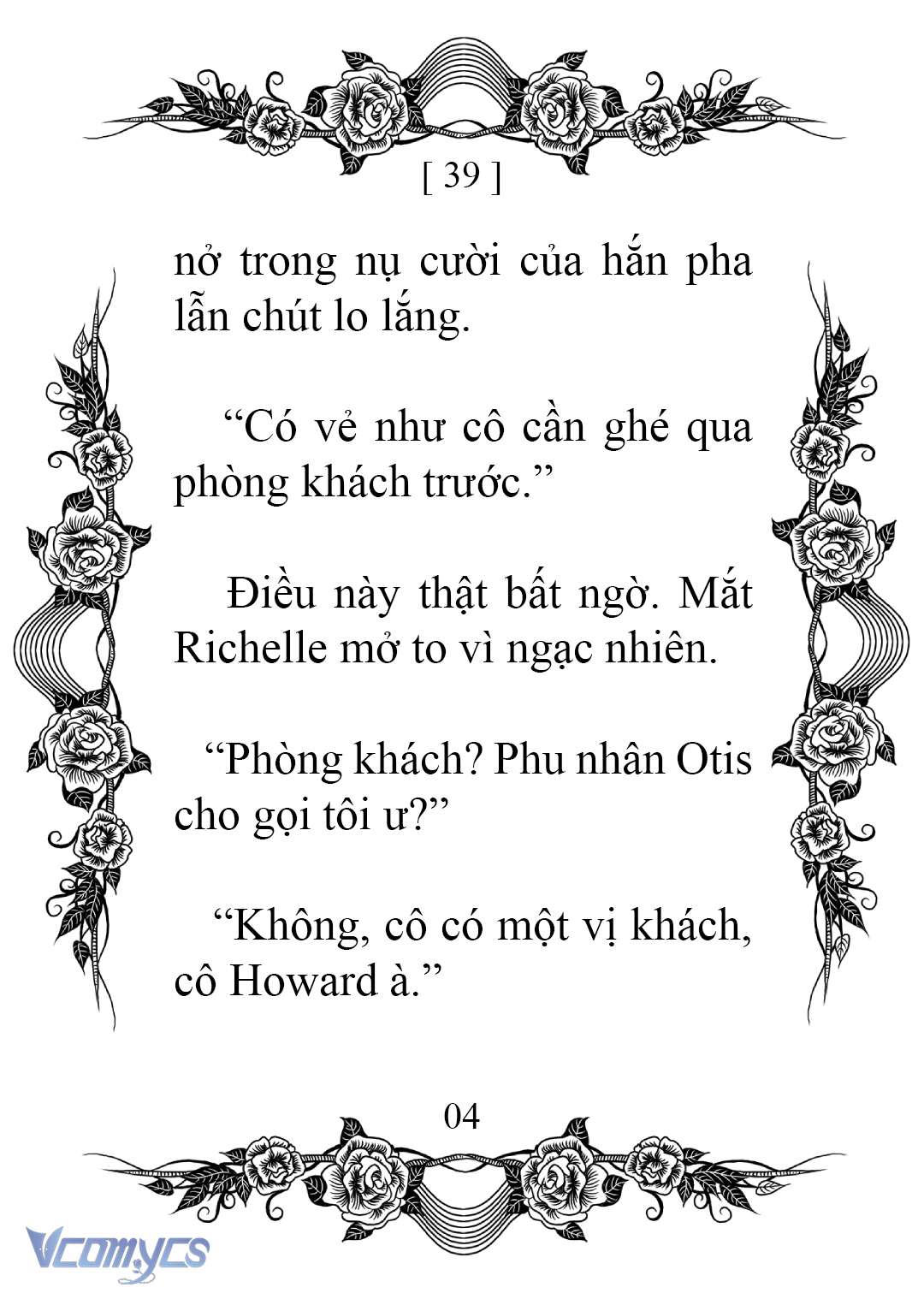 [novel] chào mừng đến với dinh thự hoa hồng Chap 39 - Next Chap 40