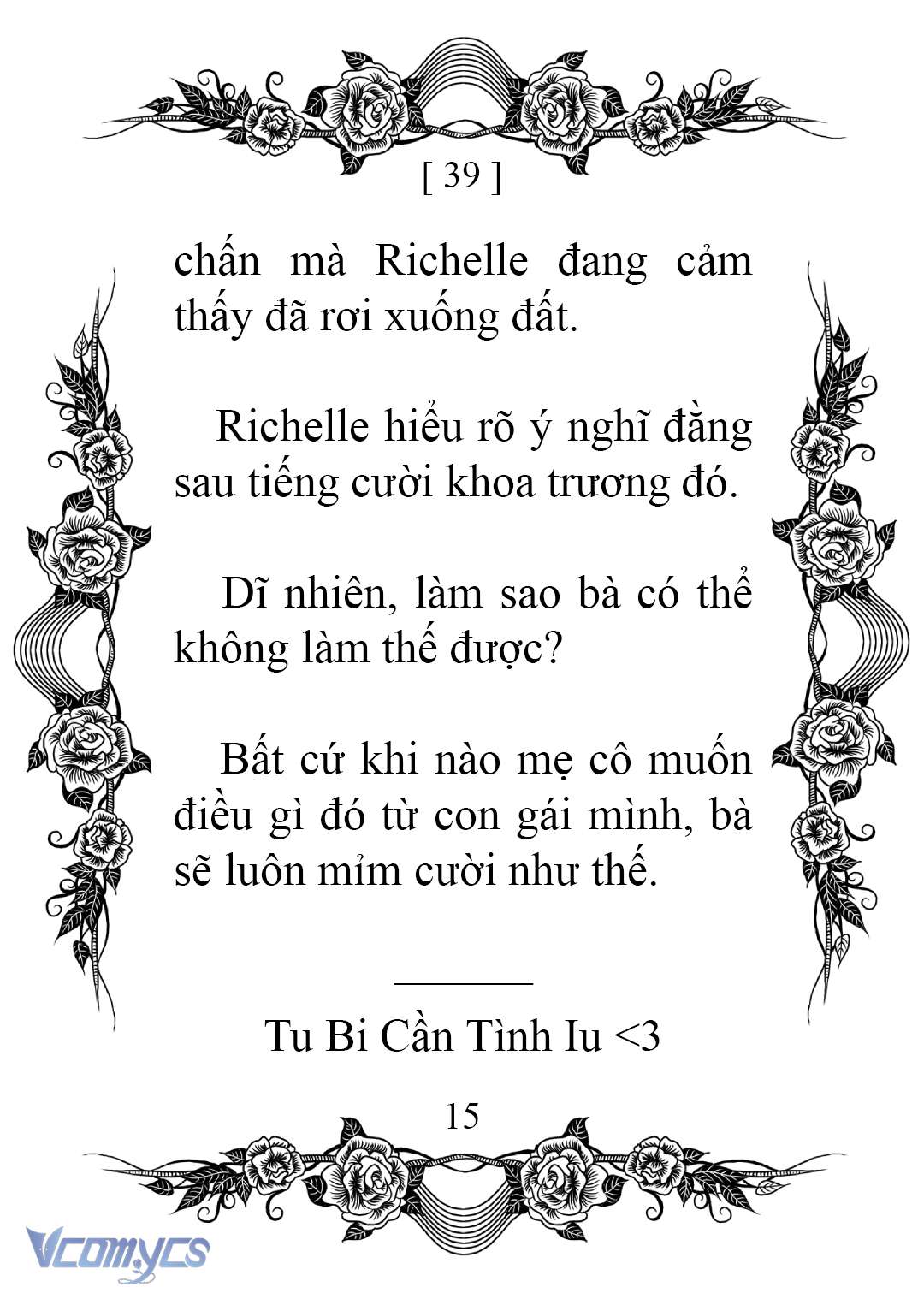 [novel] chào mừng đến với dinh thự hoa hồng Chap 39 - Next Chap 40