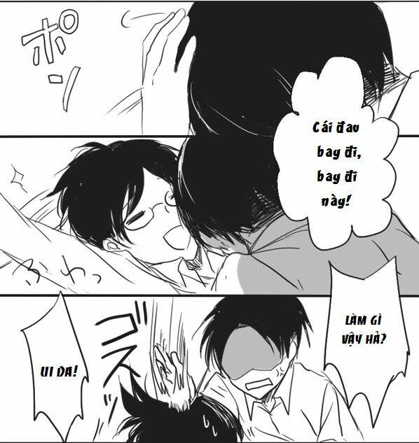 Tấn Công Người Khổng Lồ - Doujinshi LeviHan Chapter 6 - Trang 2