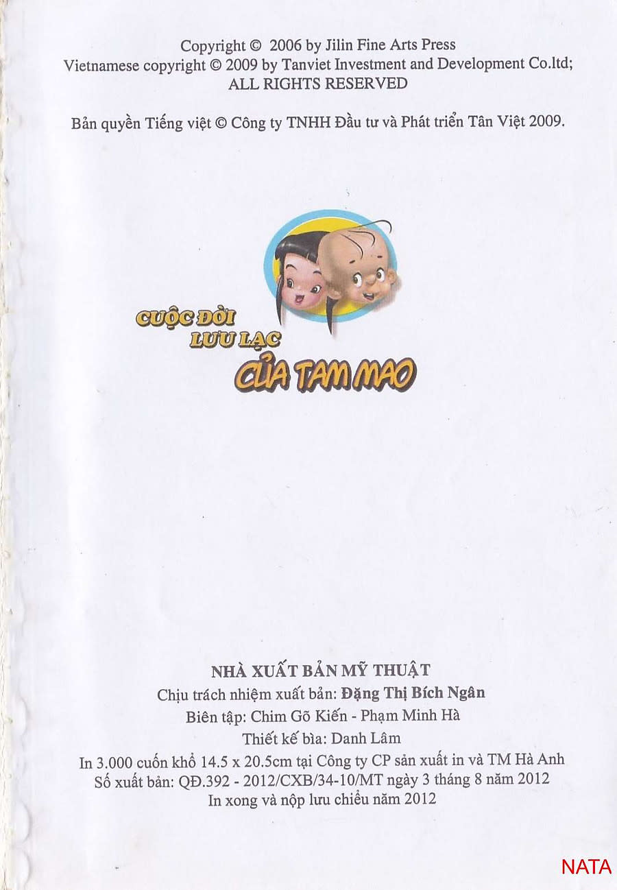 Cuộc Đời Lưu Lạc Của Tam Mao Chapter 1 - Trang 2