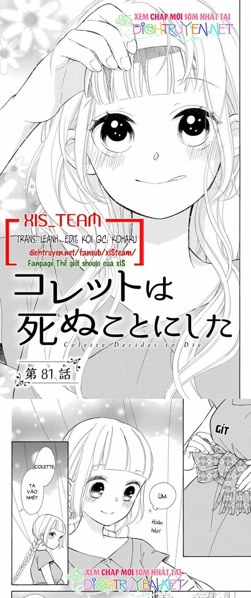 colette wa shinu koto ni shita chapter 81 - Next chương 82