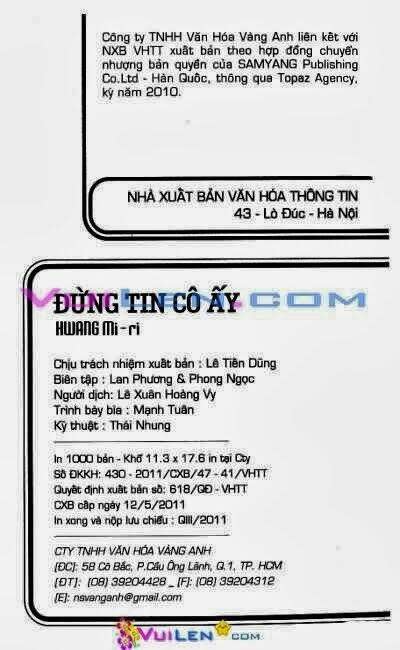 Đừng tin cô ấy Chapter 3 - Next Chapter 4