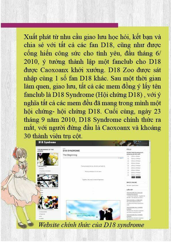 D18 Syndrome Magazine Chapter 1 - Trang 2