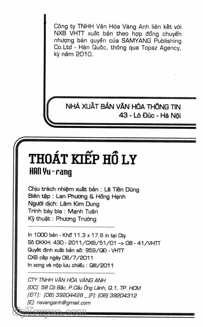 Thoát Kiếp Hồ Ly Chapter 22 - Next Chapter 23