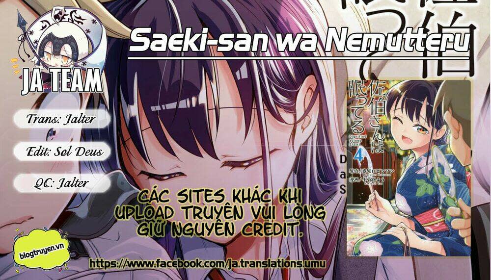 Saeki-san wa Nemutteru! Chapter 14 - Trang 2