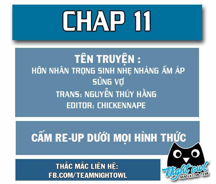 hôn nhân trọng sinh nhẹ nhàng ấm áp sủng vợ chapter 11 - Next chapter 12