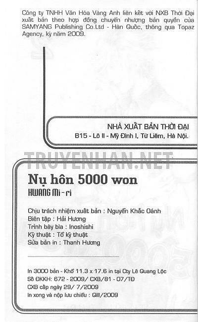 Nụ Hôn 5000 Won Chapter 9 - Trang 2