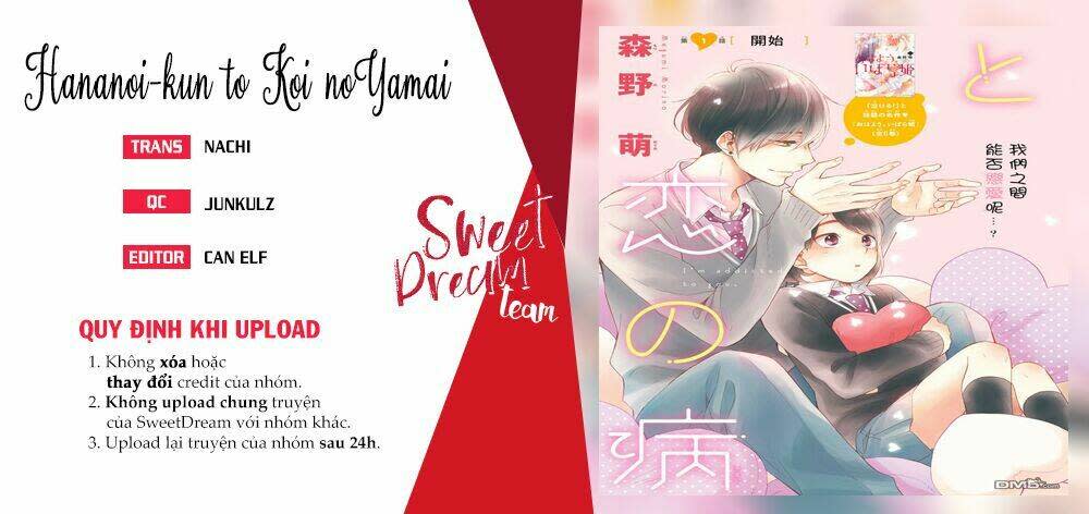 hananoi-kun và căn bệnh tình yêu chapter 8.1 - Trang 2