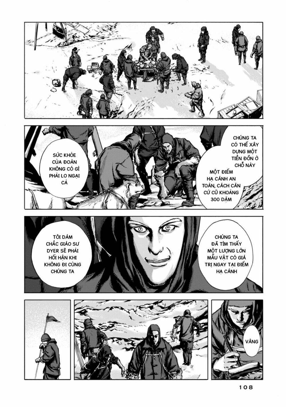 Kyouki No Sanmyaku Nite - At The Mountain Of Madness Chapter 4: Dãy núi khổng lồ - Next Chapter 5: Bí mật ẩn sâu trong bóng tối