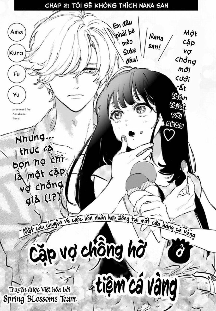 cặp vợ chồng hờ ở tiệm cá vàng chapter 2 - Trang 2