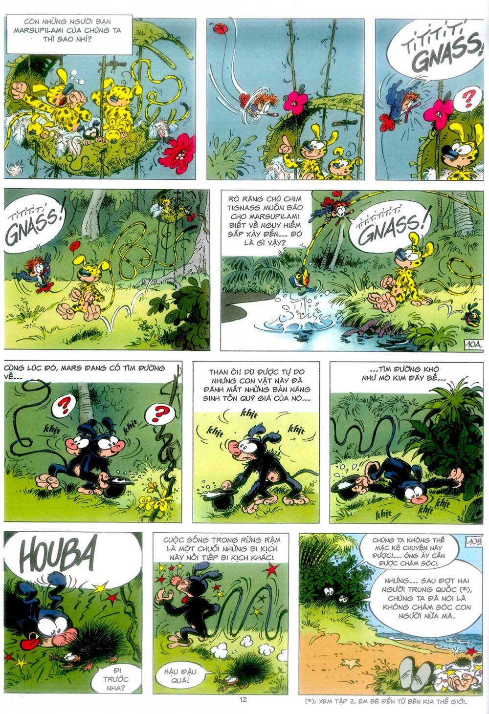 marsupilami chapter 3: - mars chú màu đen - Next chapter 4: - phấn hoa ở monte urticando