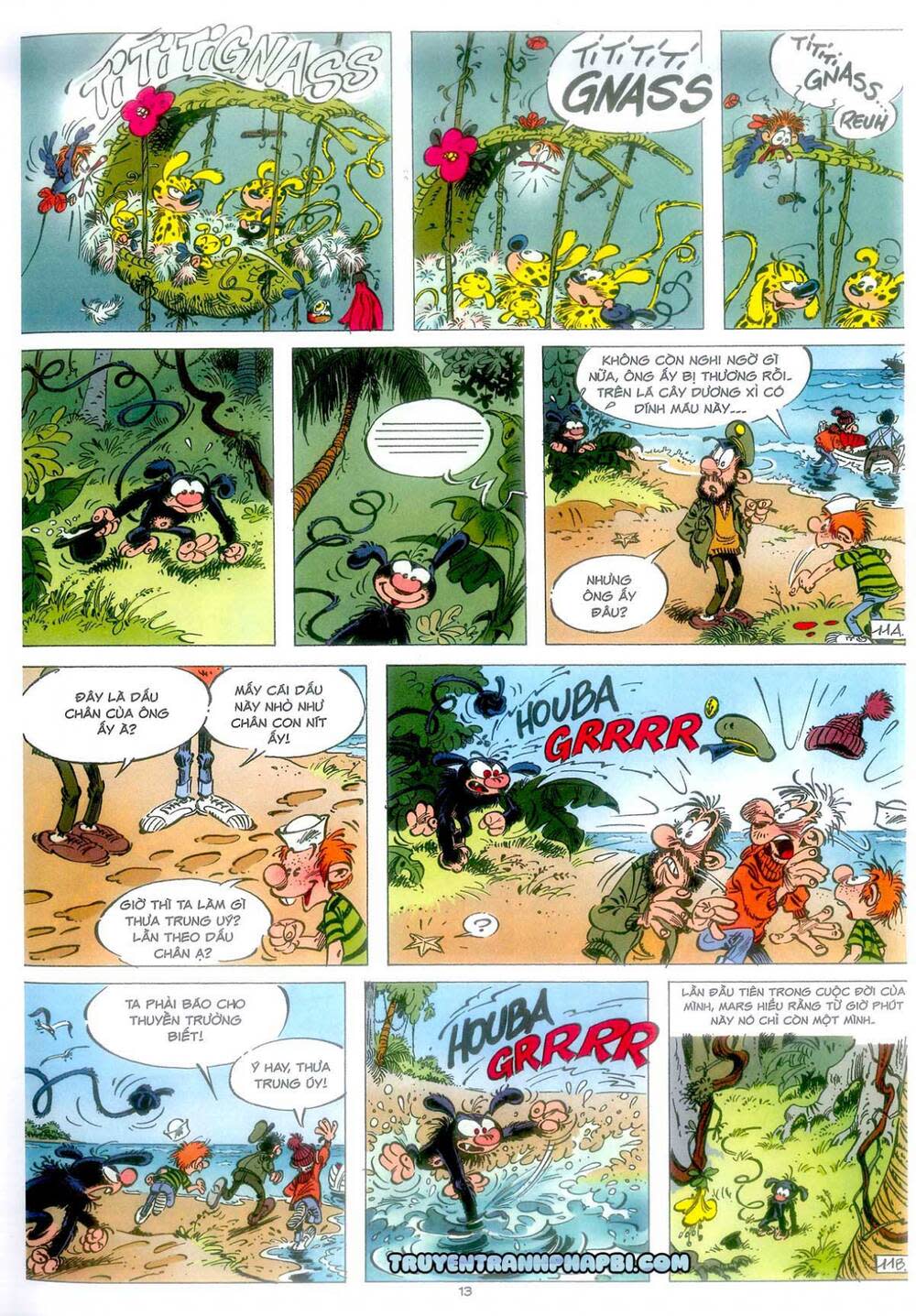 marsupilami chapter 3: - mars chú màu đen - Next chapter 4: - phấn hoa ở monte urticando