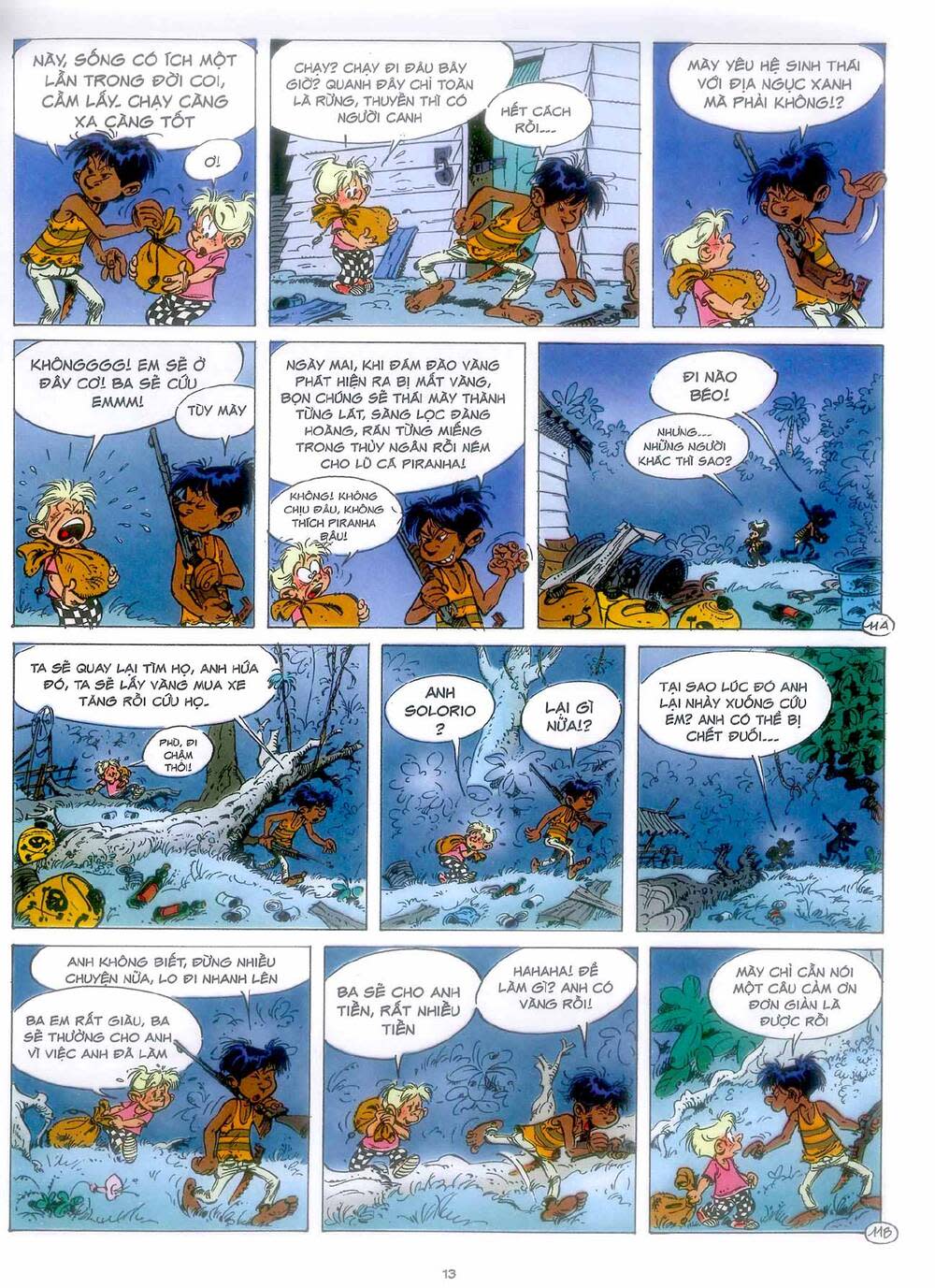 marsupilami chapter 7: - vàng ở boavista - Next chapter 8: - ngôi đền ở boavista