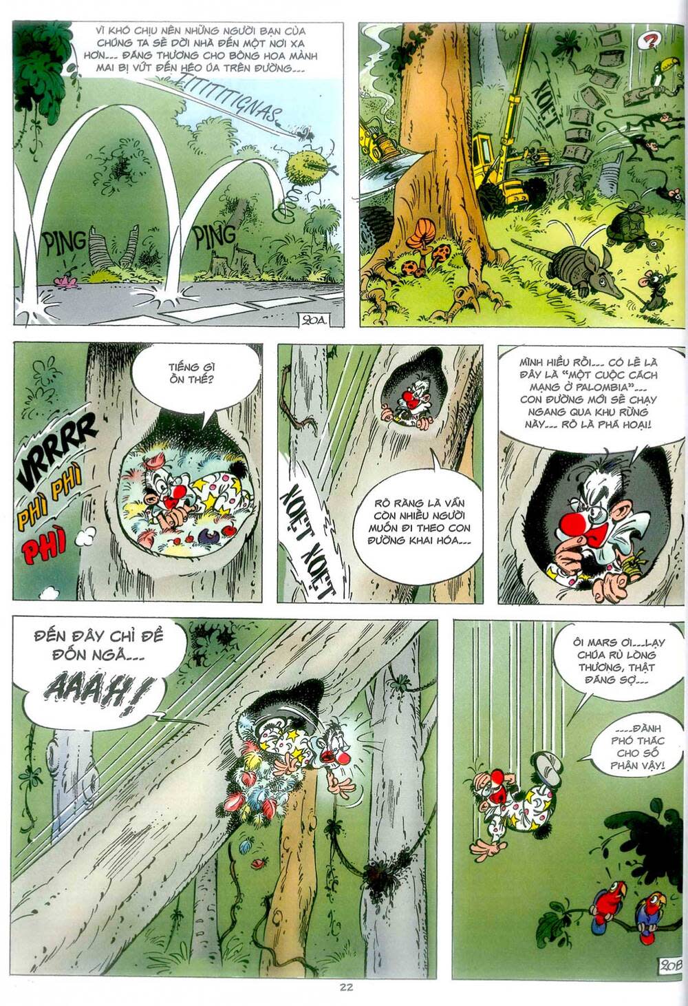 marsupilami chapter 3: - mars chú màu đen - Next chapter 4: - phấn hoa ở monte urticando