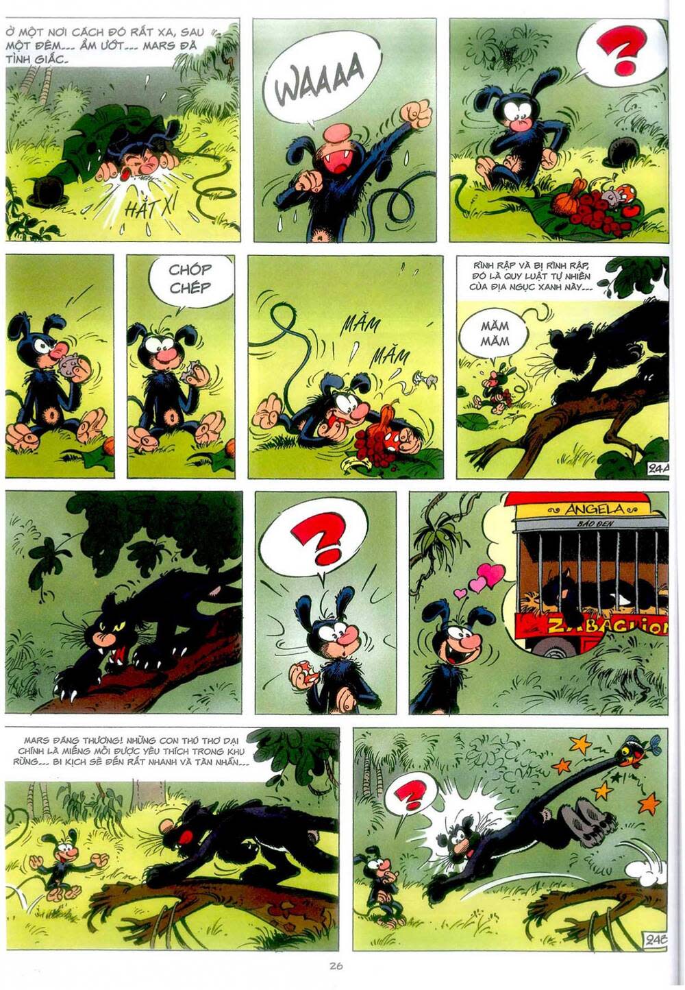 marsupilami chapter 3: - mars chú màu đen - Next chapter 4: - phấn hoa ở monte urticando