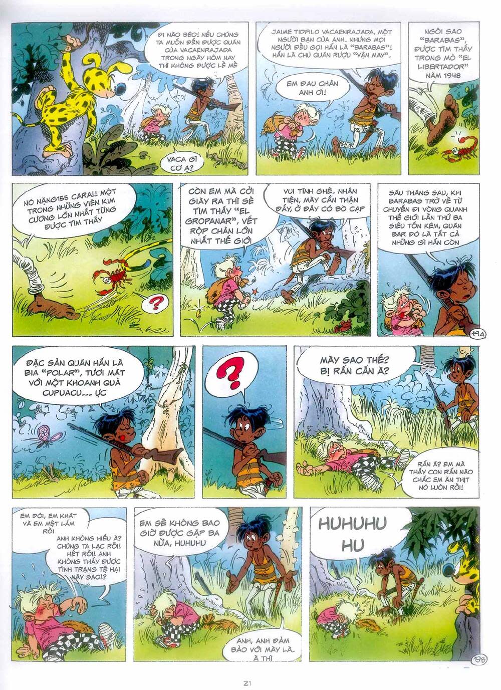 marsupilami chapter 7: - vàng ở boavista - Next chapter 8: - ngôi đền ở boavista