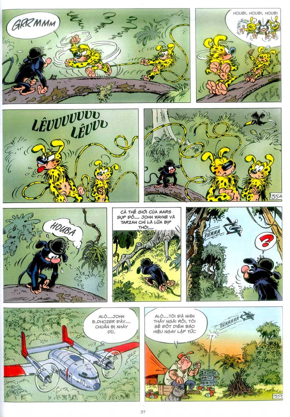 marsupilami chapter 3: - mars chú màu đen - Next chapter 4: - phấn hoa ở monte urticando