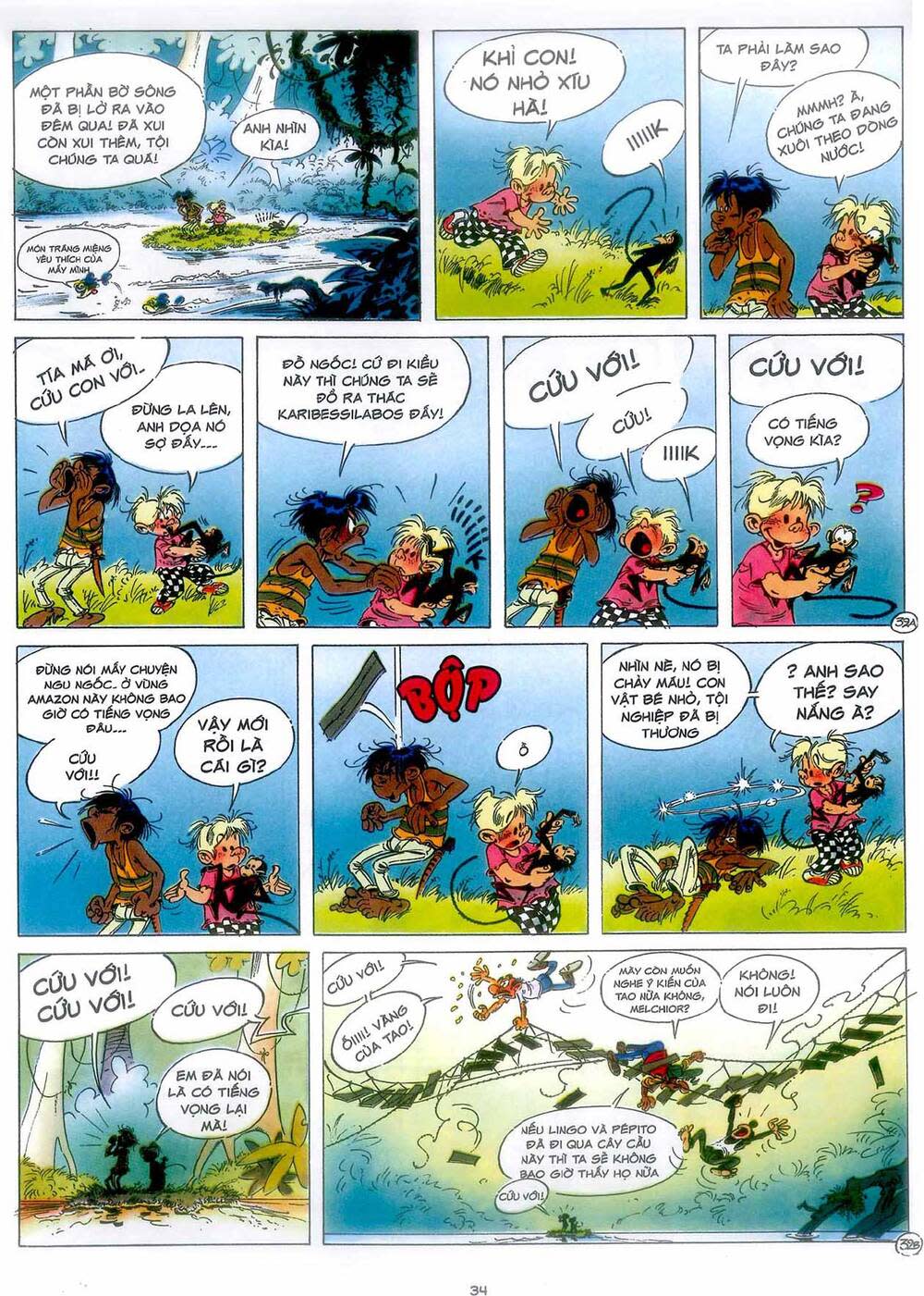 marsupilami chapter 7: - vàng ở boavista - Next chapter 8: - ngôi đền ở boavista