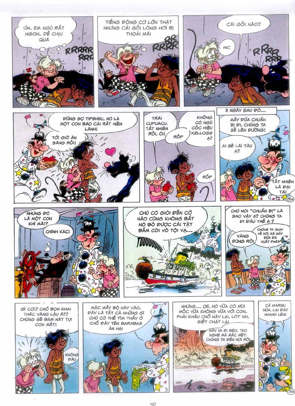 marsupilami chapter 7: - vàng ở boavista - Next chapter 8: - ngôi đền ở boavista