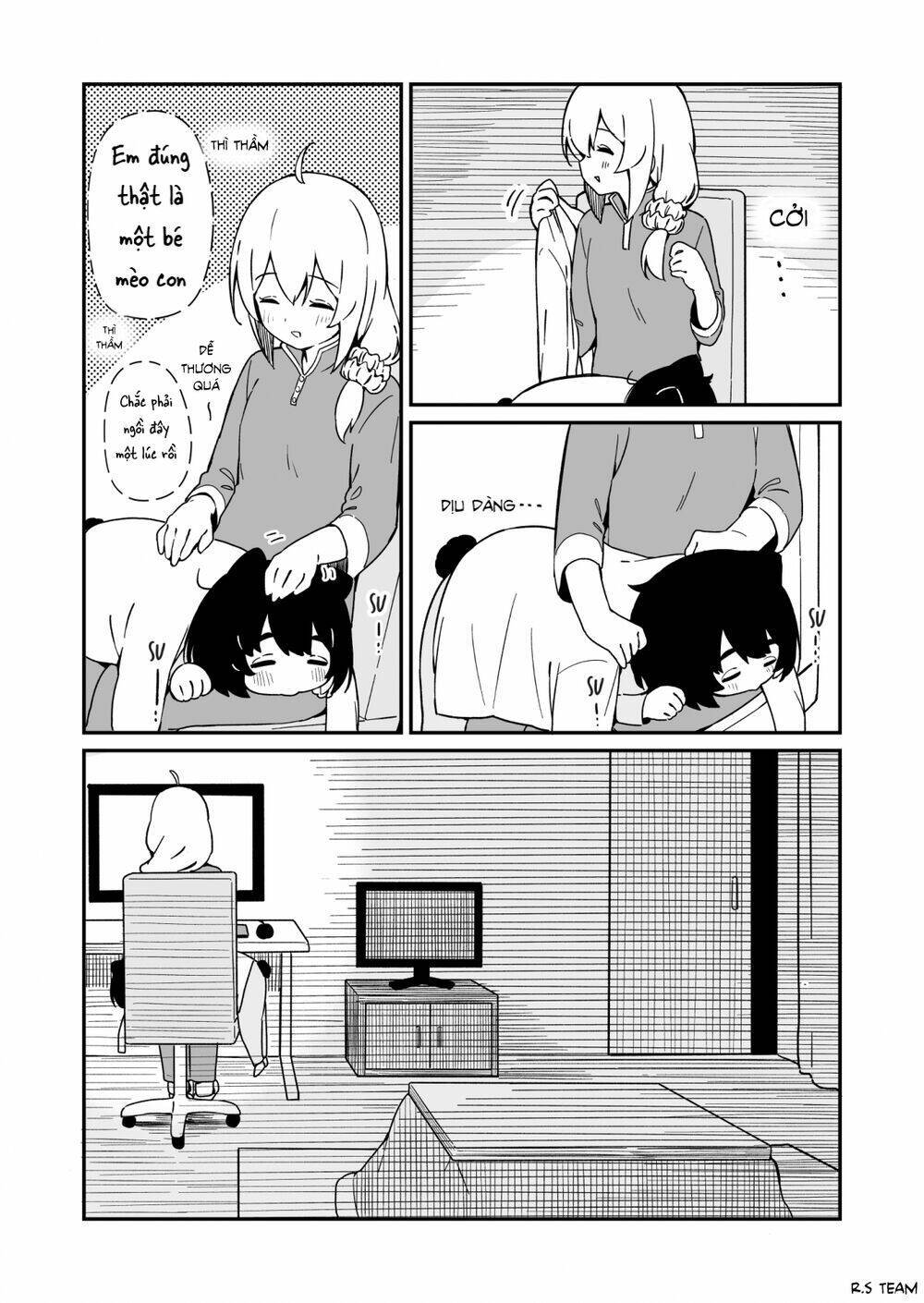 Cat & Chiyo Chapter 9: - Bé mèo đi ngủ - Next 