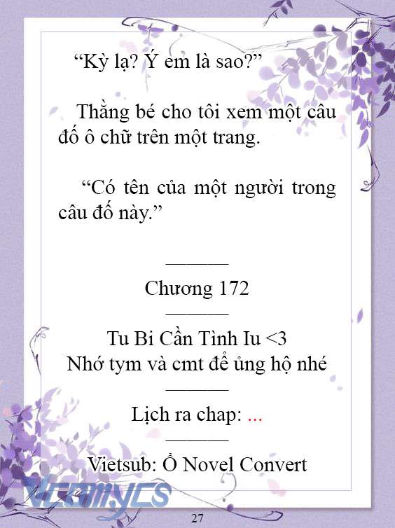 [novel] làm ác nữ bộ không tốt sao? Chương 172 - Next Chương 173