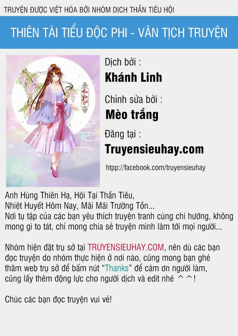 thiên tài tiểu độc phi chapter 60 - Trang 2