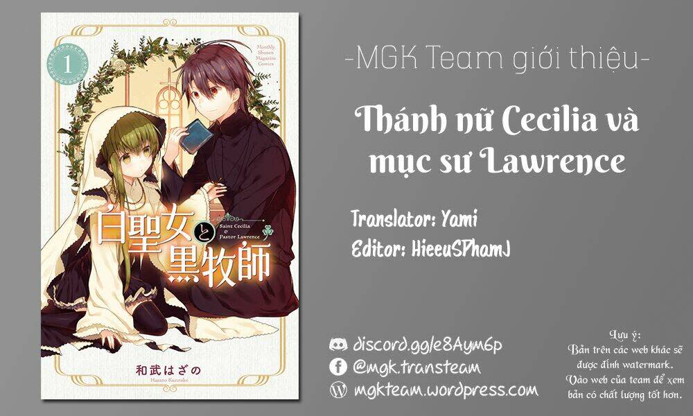 nữ thánh ceclilia và mục-sư lawrence chương 10 - Next Chapter 10