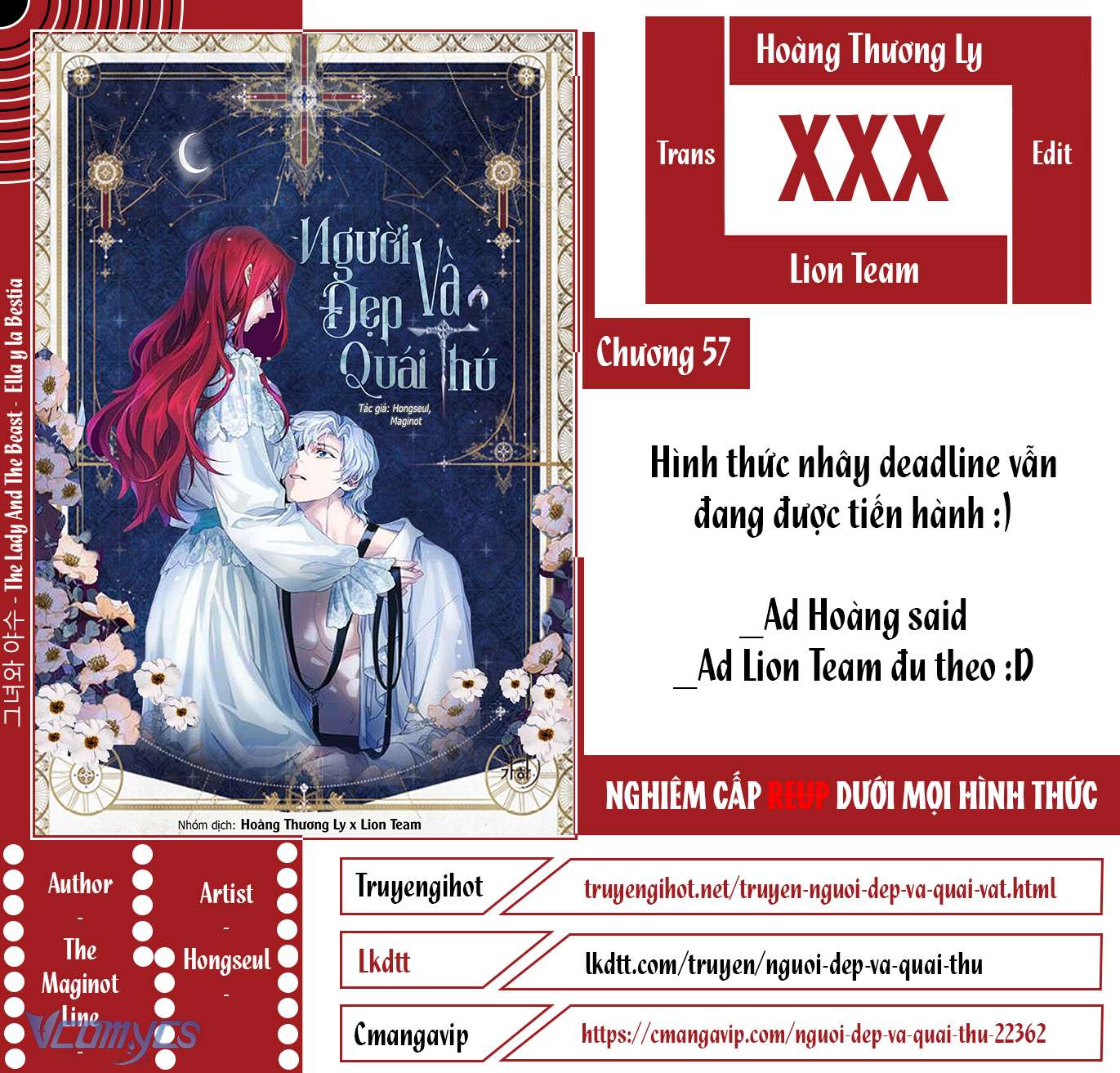 người đẹp và quái thú Chap 57 - Next Chapter 57.1